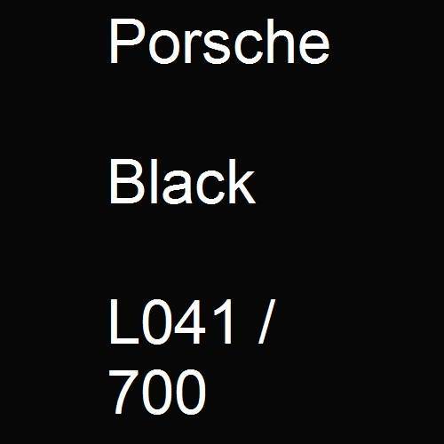 Porsche, Black, L041 / 700.